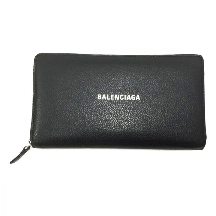 中古】 BALENCIAGA バレンシアガ ラウンドジップ長財布 レザー 594317 ...