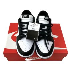 △△ NIKE ナイキ スニーカー ダンク LOW レトロ DD1391-100 ホワイト x ブラック 27.5cm Sランク
