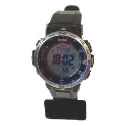 △△ CASIO カシオ デジタルウォッチ PRO TREK PRW-30AE ネイビー タフソーラー Bランク