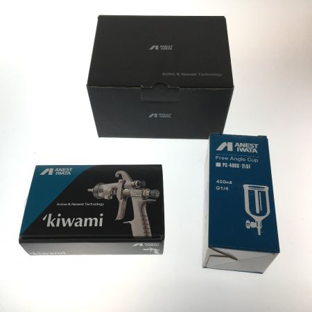  ANEST IWATA スプレーガン KIWAMI-13B10-S3 シルバー×パープル フリーアングルカップ付属