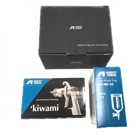  ANEST IWATA スプレーガン 常圧 KIWAMI-16B12-S7 シルバー×パープル ノズル1.6mm