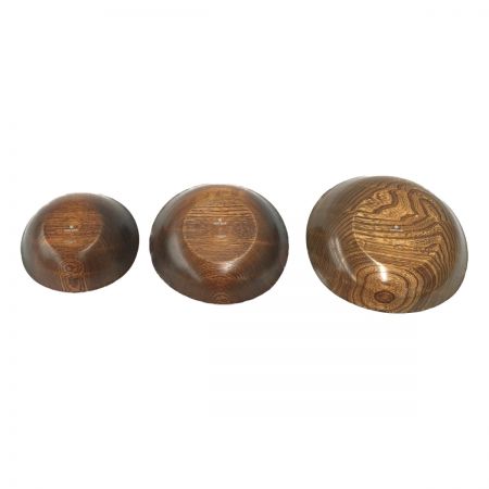  snowpeak スノーピーク 木製食器 楕円浅鉢 拭き漆 3枚セット