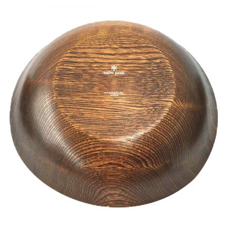  snowpeak スノーピーク 木製食器 楕円浅鉢 拭き漆 3枚セット