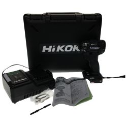 △△ HiKOKI ハイコーキ 36V コードレスインパクトドライバ （充電器・ケース付 ） WH36DC ブルー Aランク