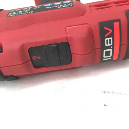  MAC TOOLS マック コードレスドライバドリル BDP038-UK レッド 10.8v 充電器・充電池1個付