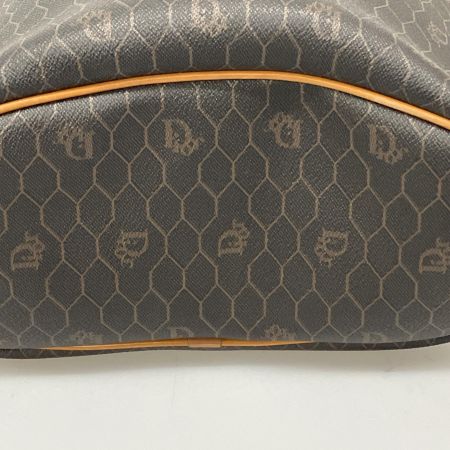  Christian Dior クリスチャンディオール Dior ショルダーバッグ PVC レザー  ハニカム柄 ポーチ付 ブラック