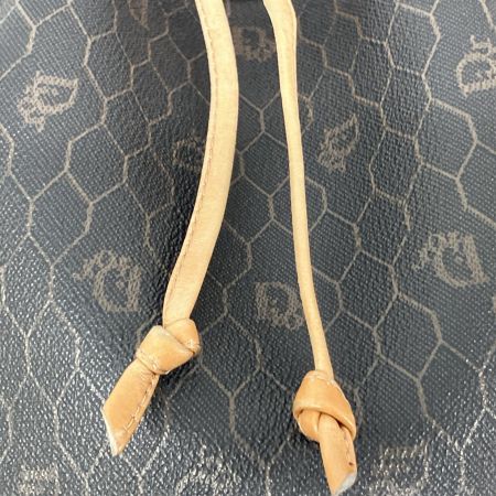  Christian Dior クリスチャンディオール Dior ショルダーバッグ PVC レザー  ハニカム柄 ポーチ付 ブラック