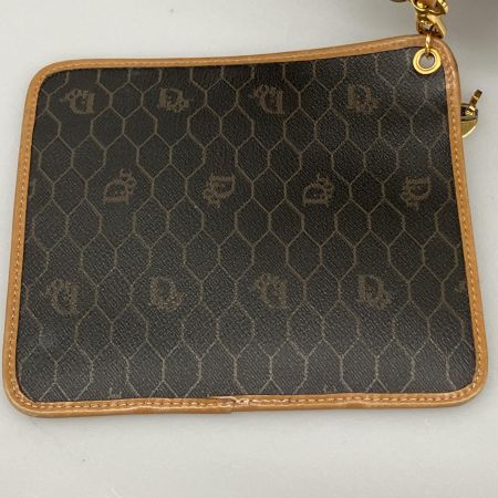  Christian Dior クリスチャンディオール Dior ショルダーバッグ PVC レザー  ハニカム柄 ポーチ付 ブラック