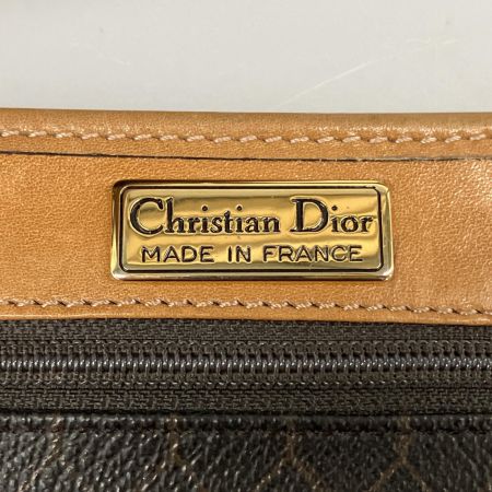  Christian Dior クリスチャンディオール Dior ショルダーバッグ PVC レザー  ハニカム柄 ポーチ付 ブラック