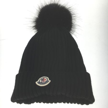  MONCLER モンクレール ニットキャップ ビーニー ブラック キッズ 54-56cm