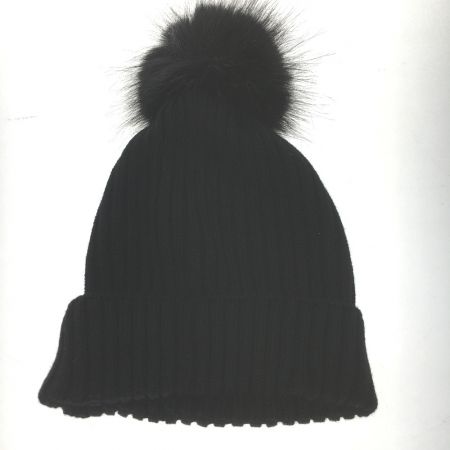  MONCLER モンクレール ニットキャップ ビーニー ブラック キッズ 54-56cm