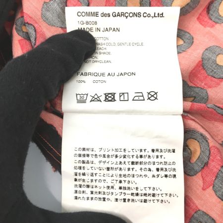  COMME des GARCONS コムデギャルソン BLACK COMME des GARCONS AD2020 レオパード柄シャツ M 1G-B008 オレンジ