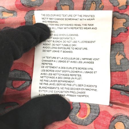  COMME des GARCONS コムデギャルソン BLACK COMME des GARCONS AD2020 レオパード柄シャツ M 1G-B008 オレンジ