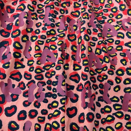  COMME des GARCONS コムデギャルソン BLACK COMME des GARCONS AD2020 レオパード柄シャツ M 1G-B008 オレンジ