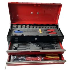 ЗЗ LOBSTER ロブスター 工具セット  45点セット EBI245 レッド×ブラック Sランク