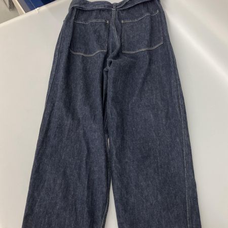  COMOLI 23SS デニム ベルテッドパンツ 3 ネイビー