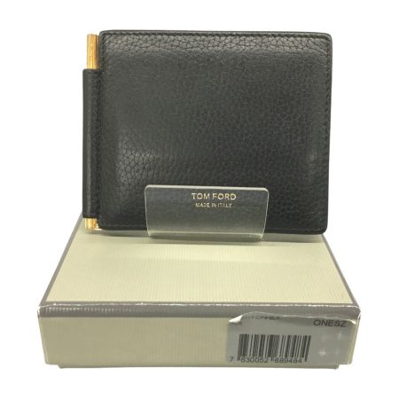  TOM FORD トムフォード マネークリップ付 二つ折りカードケース ブラック