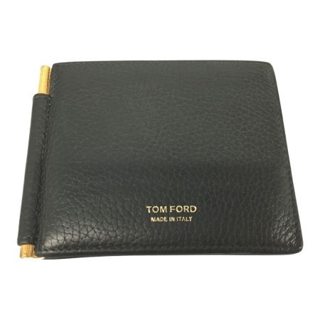  TOM FORD トムフォード マネークリップ付 二つ折りカードケース ブラック