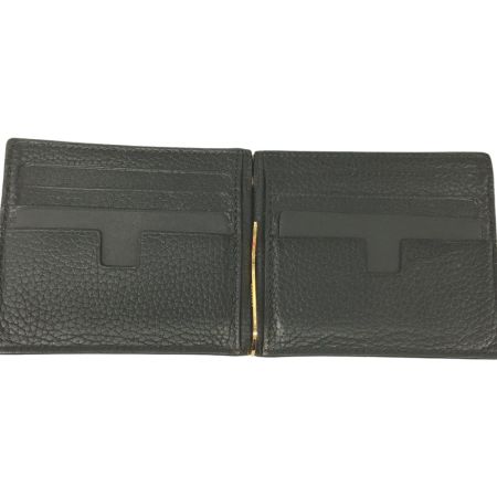  TOM FORD トムフォード マネークリップ付 二つ折りカードケース ブラック