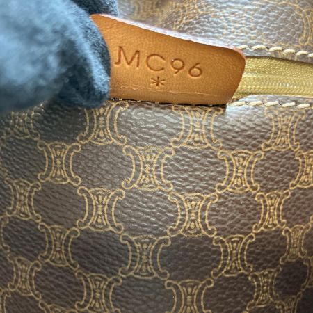  CELINE セリーヌ トートバッグ  マカダム柄 内部剥がれ有 MC96 ブラウン