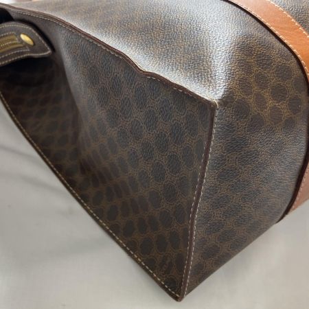  CELINE セリーヌ トートバッグ  マカダム柄 内部剥がれ有 MC96 ブラウン