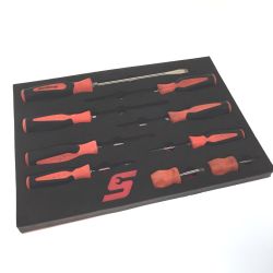 △△ Snap-on スナップオン ドライバーセット プラス　マイナス　9本セット SHD1 SHDP221R SGD2B SGD4B SGD6B SGD8B SGDP321RB SGDP421RB  SGDP631RB オレンジ Bランク