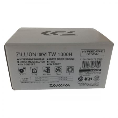  DAIWA ダイワ ベイトリール 21ジリオン SV TW 1000H 00630215 ライン付属