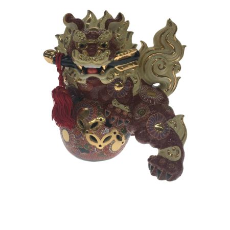   九谷焼 玉乗獅子  破魔矢 置物