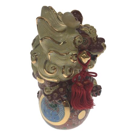   九谷焼 玉乗獅子  破魔矢 置物