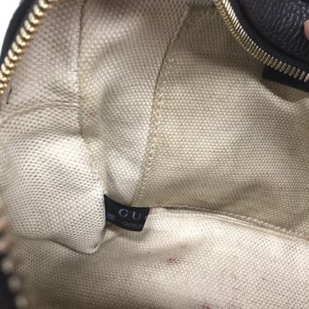 GUCCI グッチ ショルダーバッグ スモール レザー ソーホー 内部ヨゴレ有 308364 ブラック