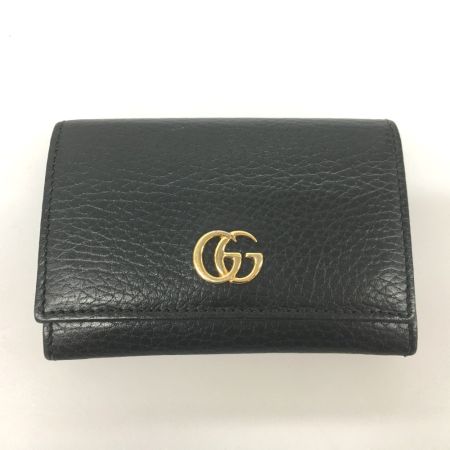  GUCCI グッチ  GGマーモント カードケース 474748 ブラック