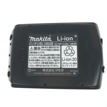  MAKITA マキタ 18Ｖ　6ah 純正バッテリー 急速充電器セット BL1860B