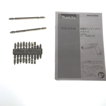  MAKITA マキタ 充電式 インパクトドライバ ペン型 TD021DS グリーン 7.2v （充電器・充電池2個・ケース付）