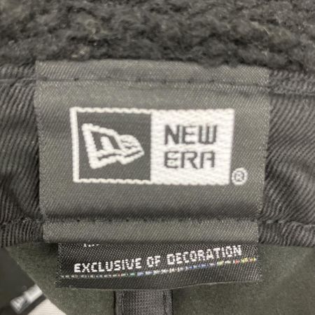  Supreme シュプリーム 22AW×NEW ERA Leather Earflap Box Logo レザーイヤーボックスロゴキャップ 帽子  ブラック