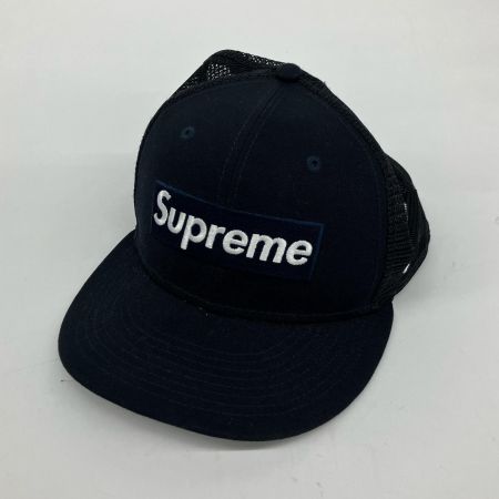  NEWERA ニューエラ Supreme×Box ボックスロゴ メッシュキャップ 23ss ネイビー