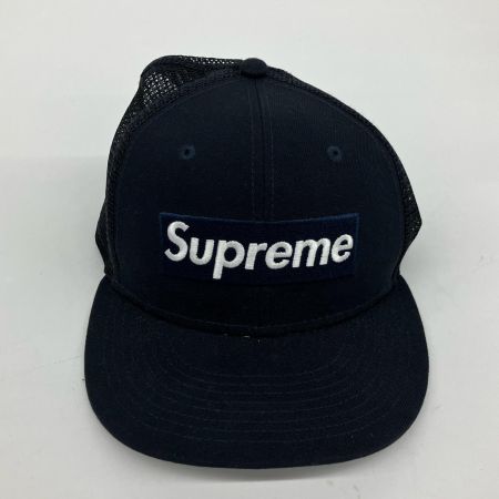  NEWERA ニューエラ Supreme×Box ボックスロゴ メッシュキャップ 23ss ネイビー