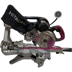 ЗЗ HITACHI 日立 100v 165mm スライド丸のこ C6RSHC ショッキングピンク Cランク