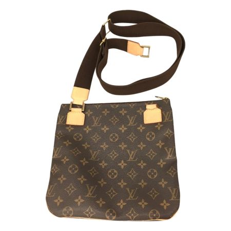  LOUIS VUITTON ルイヴィトン モノグラム ポシェット・ボスフォール ショルダー紐ちぎれ有 M40044 ブラウン
