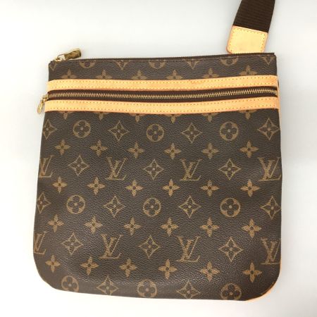  LOUIS VUITTON ルイヴィトン モノグラム ポシェット・ボスフォール ショルダー紐ちぎれ有 M40044 ブラウン
