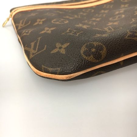 LOUIS VUITTON ルイヴィトン モノグラム ポシェット・ボスフォール ショルダー紐ちぎれ有 M40044 ブラウン