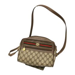 △△ GUCCI グッチ オールドグッチ GG シェリーライン ショルダーバッグ  001.44.6655 ブラウン Cランク