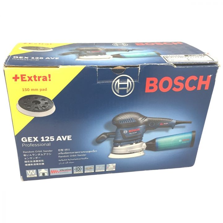 BOSCH ボッシュ 吸じんランダムアクションサンダー 100V GEX125AVE ブルー｜中古｜なんでもリサイクルビッグバン