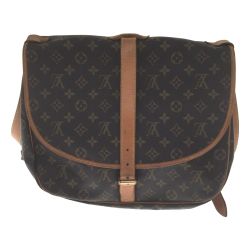 △△ LOUIS VUITTON ルイヴィトン ショルダーバッグ モノグラム ソミュール35 M42254 ブラウン Bランク
