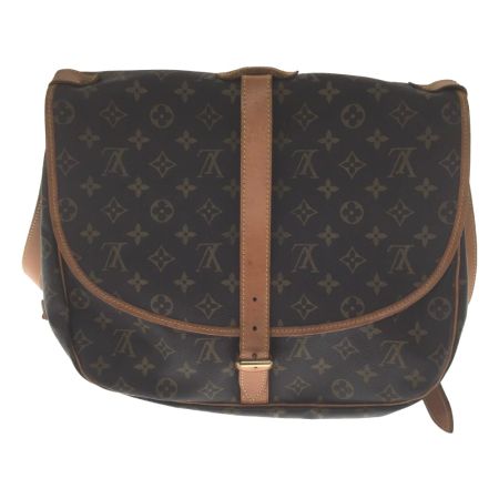  LOUIS VUITTON ルイヴィトン ショルダーバッグ モノグラム ソミュール35 M42254 ブラウン