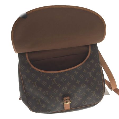  LOUIS VUITTON ルイヴィトン ショルダーバッグ モノグラム ソミュール35 M42254 ブラウン