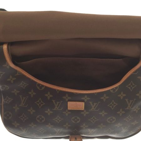  LOUIS VUITTON ルイヴィトン ショルダーバッグ モノグラム ソミュール35 M42254 ブラウン