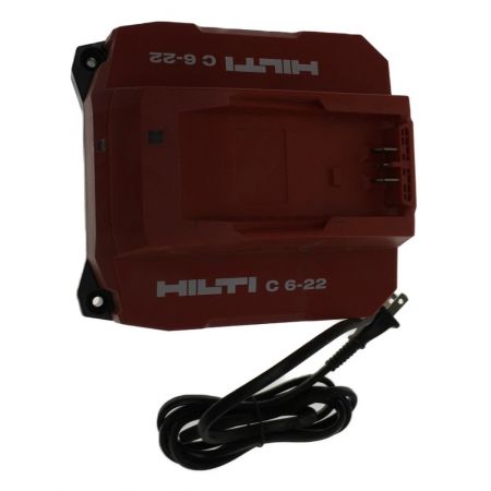  Hilti ヒルティ 125mm 充電式アングルグラインダー　充電器・21.6V 充電池2個・ケース付 AG 6D-22 レッド