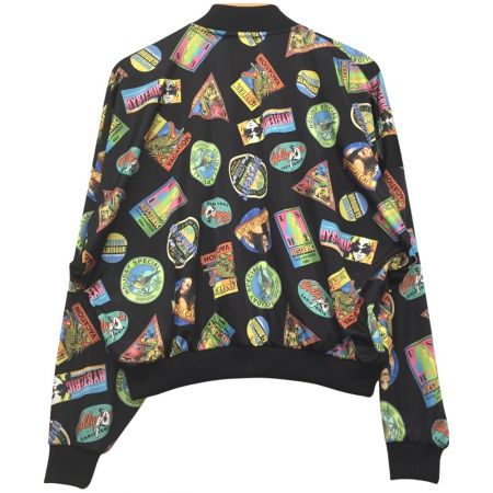  Hysteric Glamour ヒステリックグラマー ナイロンジャケット  ロゴ 総柄 SIZE Free ブルゾン 01172CJ01 ブラック