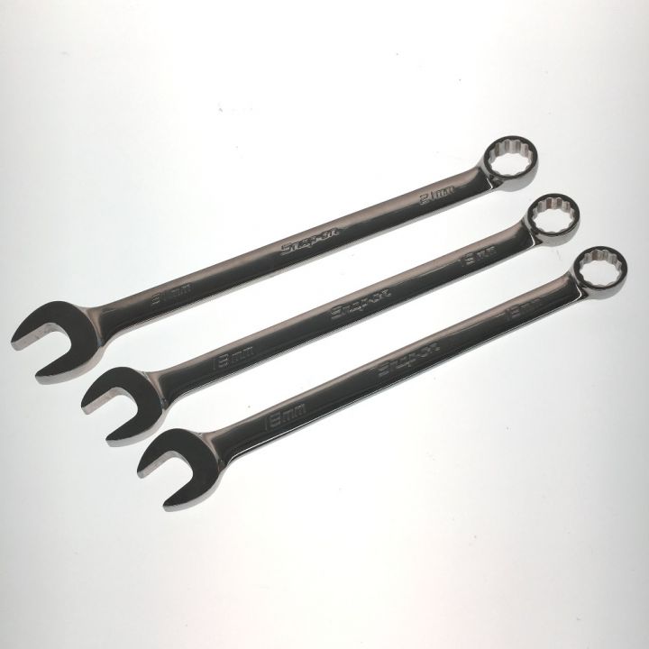 Snap-on スナップオン スタンダードコンビネーションレンチ ３本セット OEXM180B OEXM190B  OEXM210B｜中古｜なんでもリサイクルビッグバン