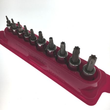  Snap-on スナップオン トルクスシャローソケットセット　10ピース PAKTY228 レッド